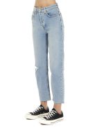Re/done 'stove Pipe Destroyed' Jeans RE/DONE 'stove Pipe Destroyed' Jeans - Light blue