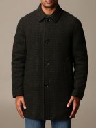 Palto' Coat Alfredo Paltò Micro Pied De Poule Coat Paltò Palto' Coat Alfredo Paltò Micro Pied De Poule Coat - Dark