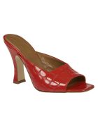 Paris Texas Red Crocodrile Mules Paris Texas Red Crocodrile Mules - Red