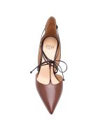 Francesco Russo Leather Pumps Francesco Russo Leather Pumps - Brown + Black