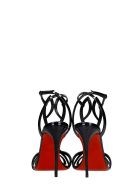 Christian Louboutin Double L Sandals In Black Patent Leather Christian Louboutin Double L Sandals In Black Patent Leather - black