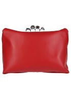 Four-ring Skull Clutch Alexander McQueen Four-ring Skull Clutch - Rosso