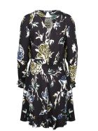 RED Valentino Graphic Rose Print Midi Dress RED Valentino Graphic Rose Print Midi Dress - Black