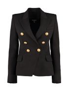 Balmain Double-breasted Wool Blazer Balmain Double-breasted Wool Blazer - black