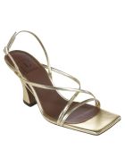 L'Autre Chose Side Buckled Slingback Sandals L'Autre Chose Side Buckled Slingback Sandals - Platin