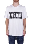 White Cotton T-shirt MSGM White Cotton T-shirt - White