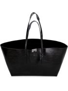 Off-White Leather Tote Off-White Leather Tote - black