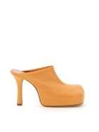 Bottega Veneta Bv Bold Stretch Nappa Mules Bottega Veneta Bv Bold Stretch Nappa Mules - Arancione