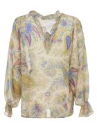 Ruffle Detail Printed Top Etro Ruffle Detail Printed Top