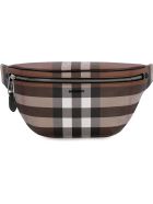 Burberry Checked E-canvas Belt Bag Burberry Checked E-canvas Belt Bag - brown