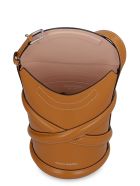 Alexander McQueen The Curve Leather Bucket Bag Alexander McQueen The Curve Leather Bucket Bag - Saddle Brown