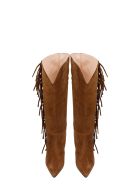 Alchimia Low Heels Boots In Leather Color Suede Alchimia Low Heels Boots In Leather Color Suede - leather color