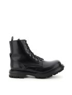 Alexander McQueen Worker Leather Boots Alexander McQueen Worker Leather Boots - BLACK