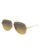 Nightbird - Three Sunglasses Dita Nightbird - Three Sunglasses - WHITE GOLD W/ GREY TO AMBER GRADIENT - AR