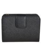 Prada Logo Plaque Wallet Prada Logo Plaque Wallet - Nero