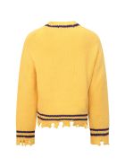 Riccardo Comi Yellow Sweater With Black Mushrooms Riccardo Comi Yellow Sweater With Black Mushrooms - Yellow