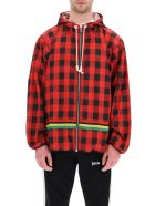 Nylon Windbreaker Jacket With Logo Palm Angels Nylon Windbreaker Jacket With Logo - Red