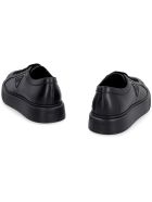 Prada Leather Low-top Sneakers Prada Leather Low-top Sneakers - black