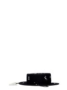 Ruslan Baginskiy Canotier Hats In Black Wool Ruslan Baginskiy Canotier Hats In Black Wool - black