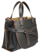 Loewe Small Gate Top Handle Shoulder Bag Loewe Small Gate Top Handle Shoulder Bag - Black/Tan