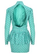 Alessandra Rich Polka-dot Dress Alessandra Rich Polka-dot Dress - BLUE/WHITE