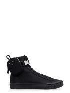 Prada Prada Wheel Re-nylon High-top Sneakers Prada Prada Wheel Re-nylon High-top Sneakers - black