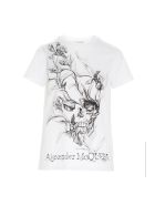 Alexander Mcqueen 'floral Skull' T-shirt Alexander McQueen 'floral Skull' T-shirt - Black&White