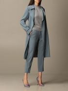 Theory Coat Theory Coat In Crêpe Dressing Gown With Belt Theory Coat Theory Coat In Crêpe Dressing Gown With Belt - Dust