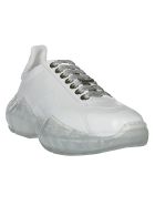 Jimmy Choo White Leather Diamond Sneakers Jimmy Choo White Leather Diamond Sneakers - White