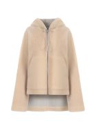 Loewe Hooded Zip Shearling Loewe Hooded Zip Shearling - Cream Blue Purple