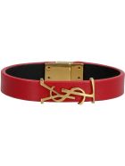 Saint Laurent Opyum Leather Bracelet Saint Laurent Opyum Leather Bracelet - red