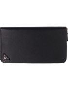 Prada Saffiano Leather Ziparound Wallet Prada Saffiano Leather Ziparound Wallet - black