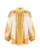Zimmermann Gathered Printed Blouse Zimmermann Gathered Printed Blouse - Multicolor