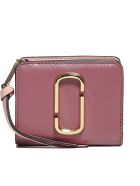 Marc Jacobs Leather Mini Compact Wallet Marc Jacobs Leather Mini Compact Wallet - Dusty ruby multi