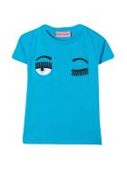 Chiara Ferragni Light Blue T-shirt Chiara Ferragni Light Blue T-shirt - Azzurra