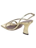 L'Autre Chose Side Buckled Slingback Sandals L'Autre Chose Side Buckled Slingback Sandals - Platin