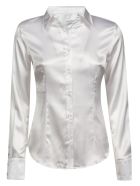 Plain Silk Shirt Eddy Monetti Plain Silk Shirt - White