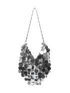 Paco Rabanne Hobo Sparkle Shoulder Bag Paco Rabanne Hobo Sparkle Shoulder Bag - Silver