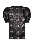 Caroline Bosmans Black Dress For Girl With Colorful Fishes Caroline Bosmans Black Dress For Girl With Colorful Fishes - Black