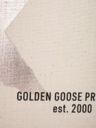 Golden Goose California Bag E-w "golden Star" Natural Kuroki Body Leather Handles Serigraph Golden Goose California Bag E-w "golden Star" Natural Kuroki Body Leather Handles Serigraph - White Gold