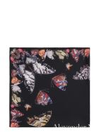Alexander McQueen Printed Silk Scarf Alexander McQueen Printed Silk Scarf - black