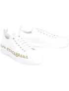 Dolce & Gabbana Portofino Leather Sneakers Dolce & Gabbana Portofino Leather Sneakers - White