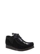Logo Print Suede Shoes Palm Angels Logo Print Suede Shoes - Nero