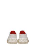 Jimmy Choo Diamond X Train Sneakers In White Leather Jimmy Choo Diamond X Train Sneakers In White Leather - white