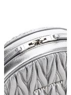 Miu Miu Quilted Round Mini Bag Crystal Chain Miu Miu Quilted Round Mini Bag Crystal Chain - CROMO (Silver)