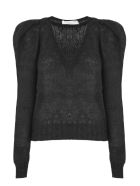 Philosophy di Lorenzo Serafini Black Mohair Blend Sweater Philosophy di Lorenzo Serafini Black Mohair Blend Sweater - Nero