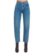 Re/done 'high Rise Stove Pipe' Jeans RE/DONE 'high Rise Stove Pipe' Jeans - Blue