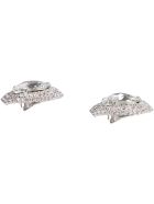 Alessandra Rich Faba Embellished Maxi-earrings Alessandra Rich Faba Embellished Maxi-earrings - silver