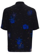 Saint Laurent Silk Shirt With Hibiscus Confetti Print Saint Laurent Silk Shirt With Hibiscus Confetti Print - Black