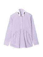 Brunello Cucinelli Purple Striped Chemisier Brunello Cucinelli Purple Striped Chemisier - Lilla